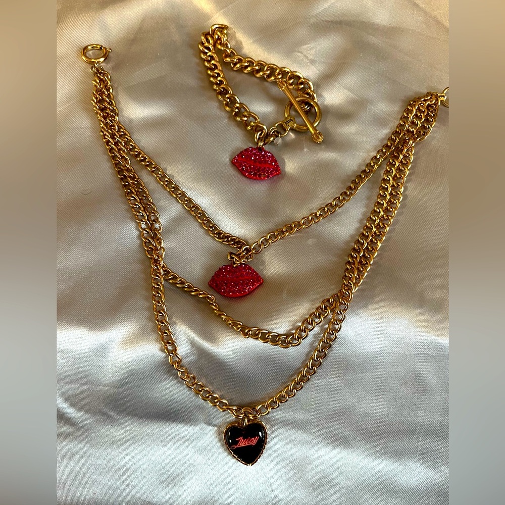 Juicy couture necklace and bracelet
